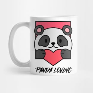 Cute Panda Romantic Valentines Love Heart Mug